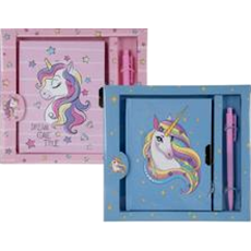 Unicorn Notebook 19X18cm with Pen